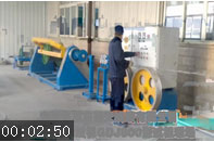 高速弓形单绞机GDJ800型试机现场